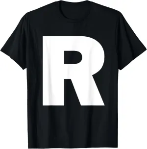 Letter R Shirt Alphabet Monogram Initial T-shirt T-Shirt