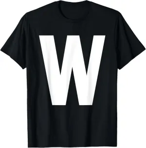 Letter W Shirt Alphabet Monogram Initial T-shirt T-Shirt
