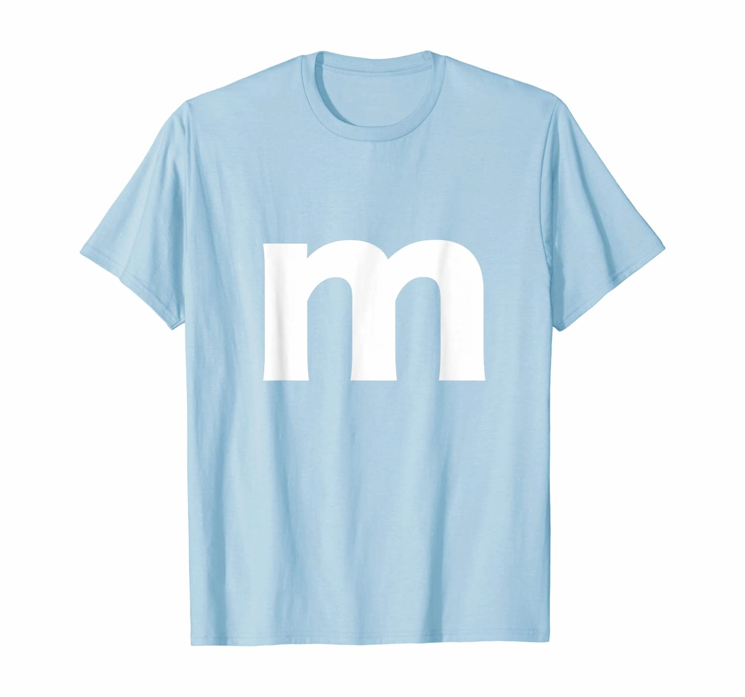 Letter M And Alphabet Lower Case Matching Halloween Costume T-Shirt