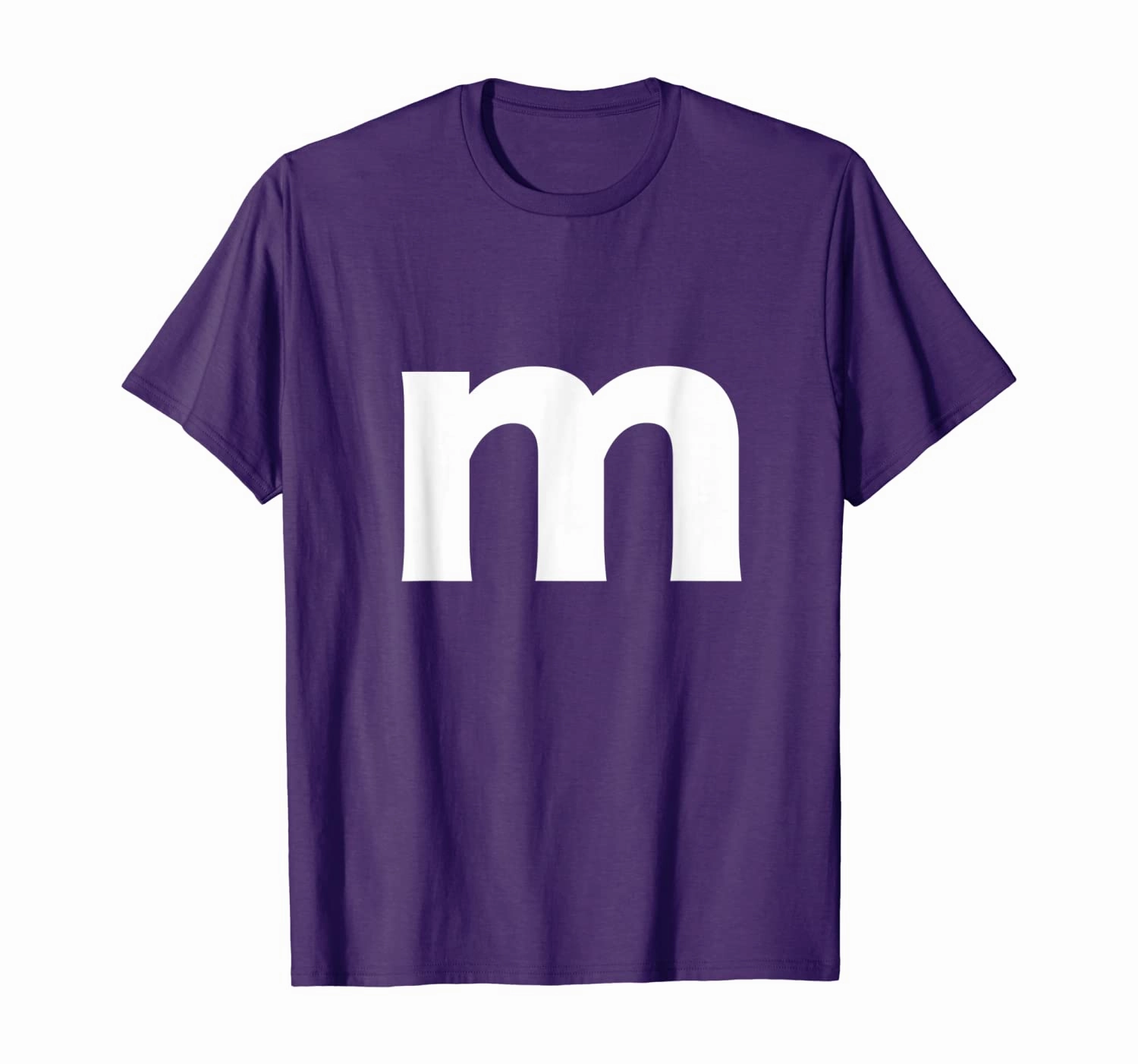 Letter M And Alphabet Lower Case Matching Halloween Costume T-Shirt