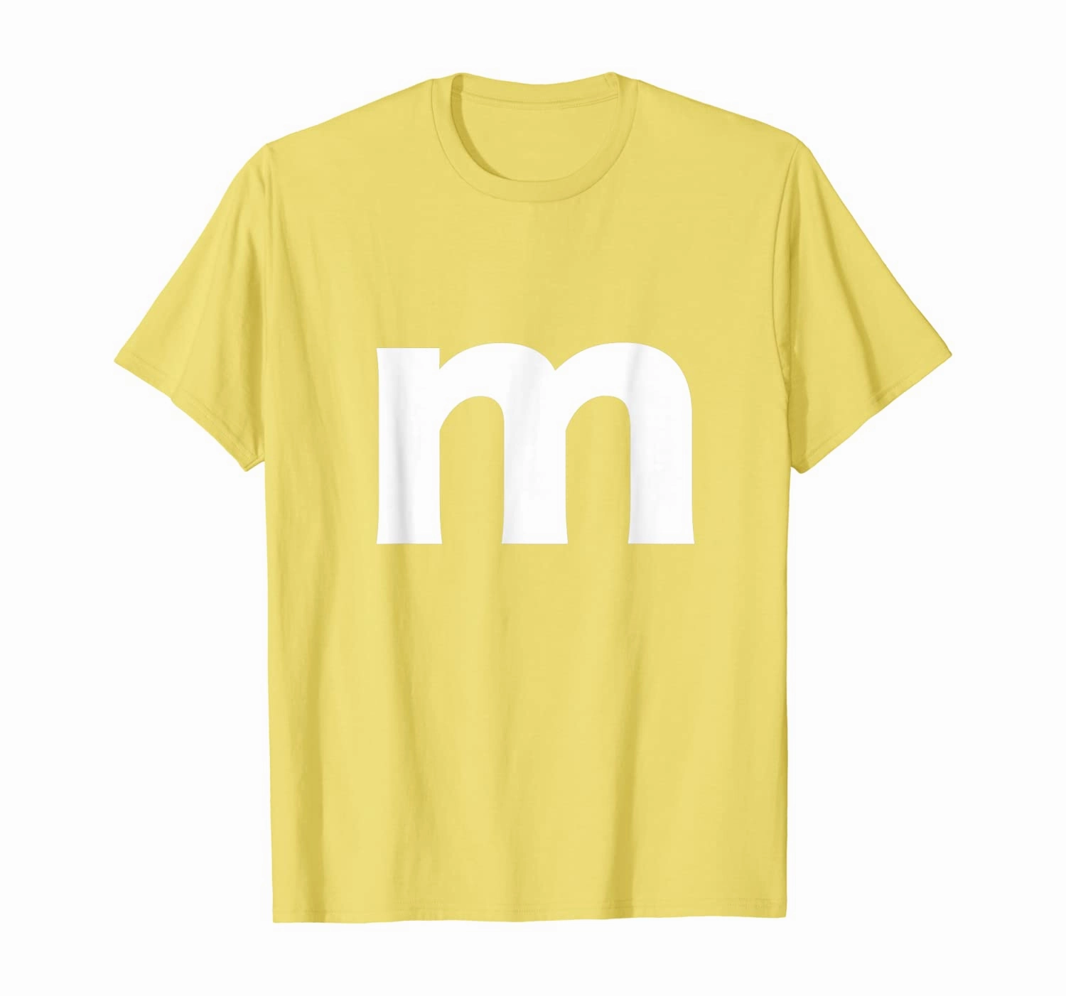 Letter M And Alphabet Lower Case Matching Halloween Costume T-Shirt
