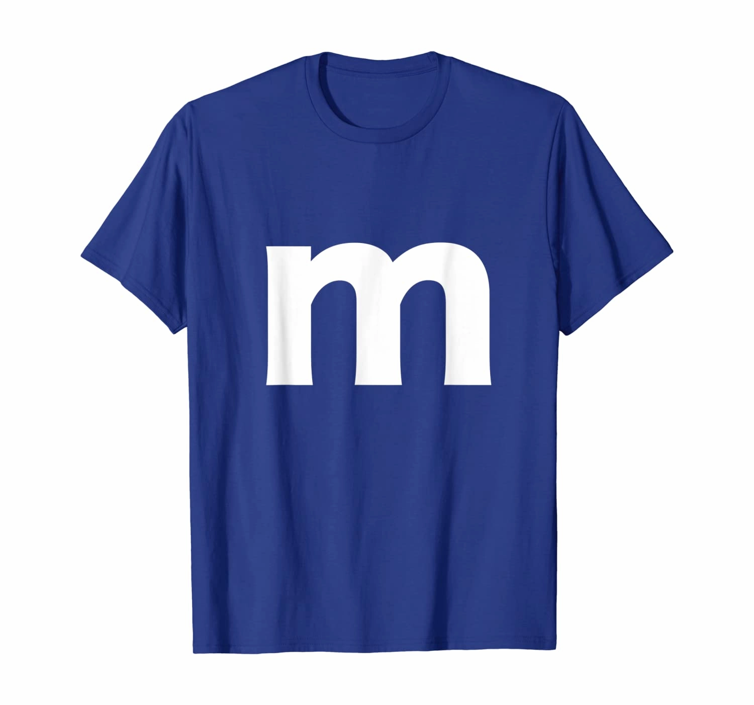 Letter M And Alphabet Lower Case Matching Halloween Costume T-Shirt