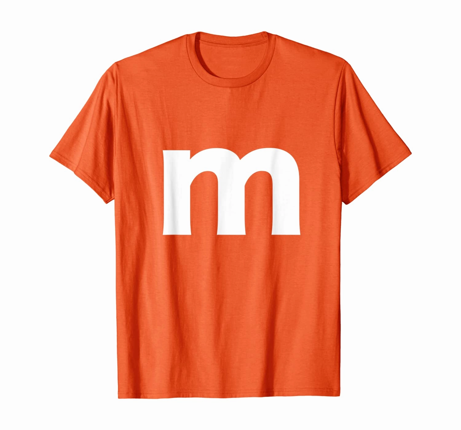 Letter M And Alphabet Lower Case Matching Halloween Costume T-Shirt