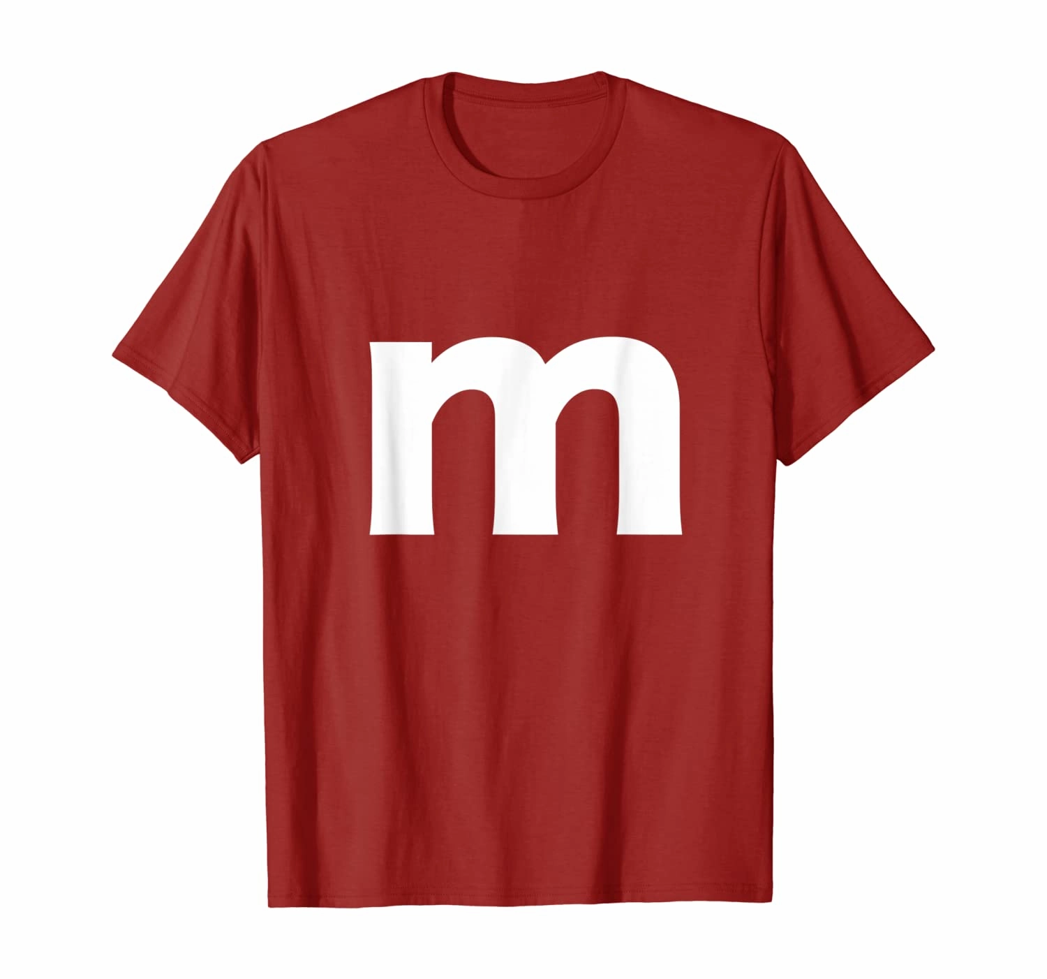 Letter M And Alphabet Lower Case Matching Halloween Costume T-Shirt