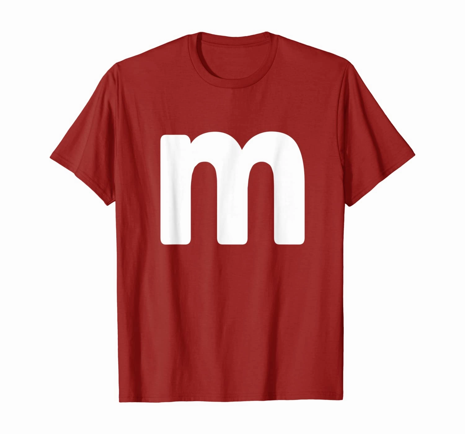 Letter M Shirt Lower Case Alphabet Matching Halloween Gift T-Shirt