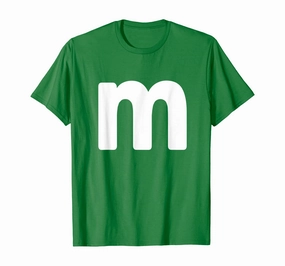 Letter M Shirt Lower Case Alphabet Matching Halloween Gift T-Shirt