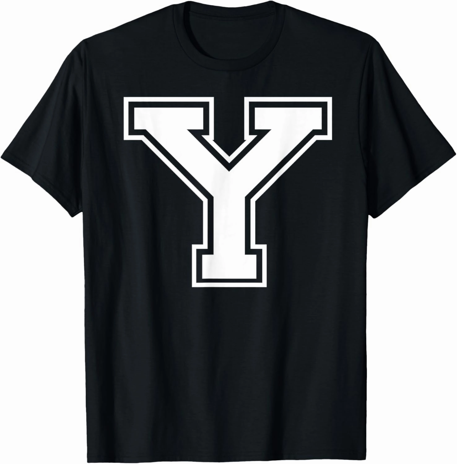 Letter Y Capital Alphabet College Varsity Monogram Club T-Shirt