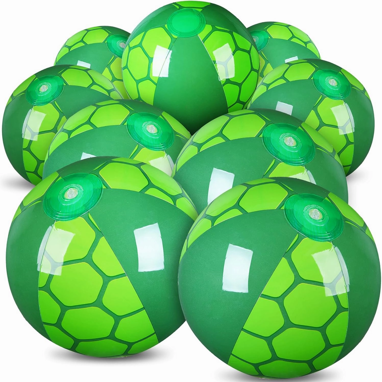 Leyndo Hollowfly 12 Pack Themed Beach Ball 7.87" Bulk for Summer Pool and Beach Game Gifts and Birthday Party Supplies and End of The Year Class Party Decorations Favor
