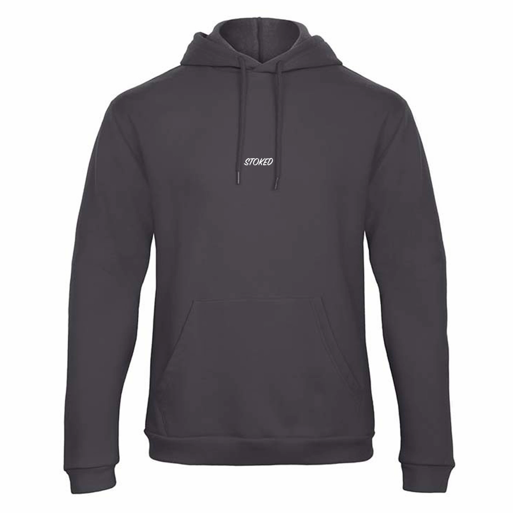 Lightweight Script Hoodie Antraciet