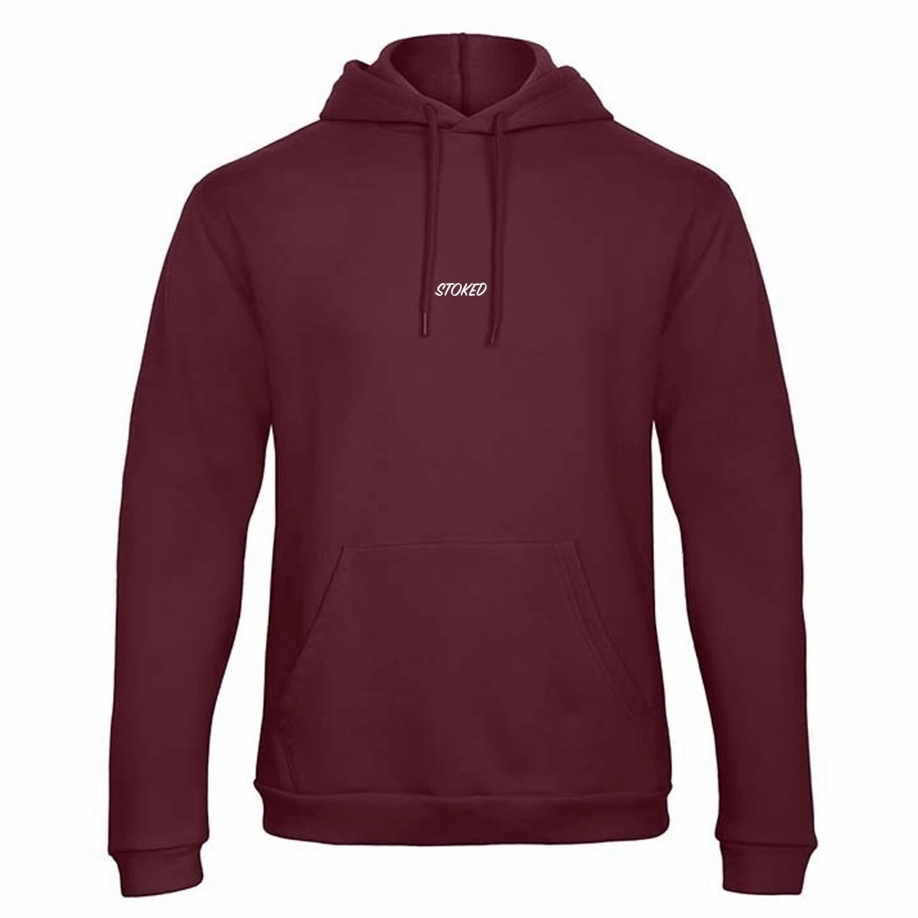 Lightweight Script Hoodie Bordeaux