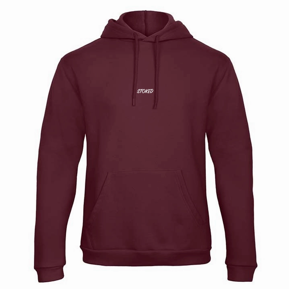 Lightweight Script Hoodie Bordeaux
