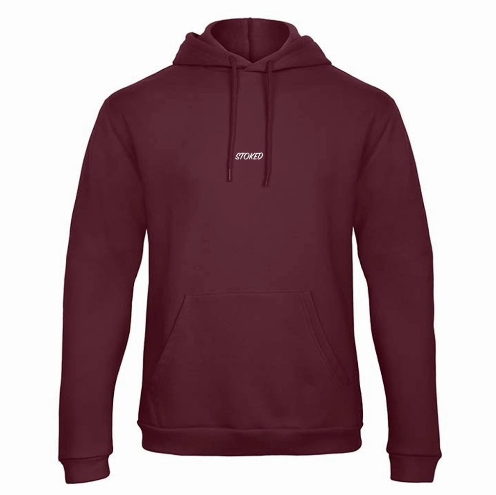 Lightweight Script Hoodie Bordeaux
