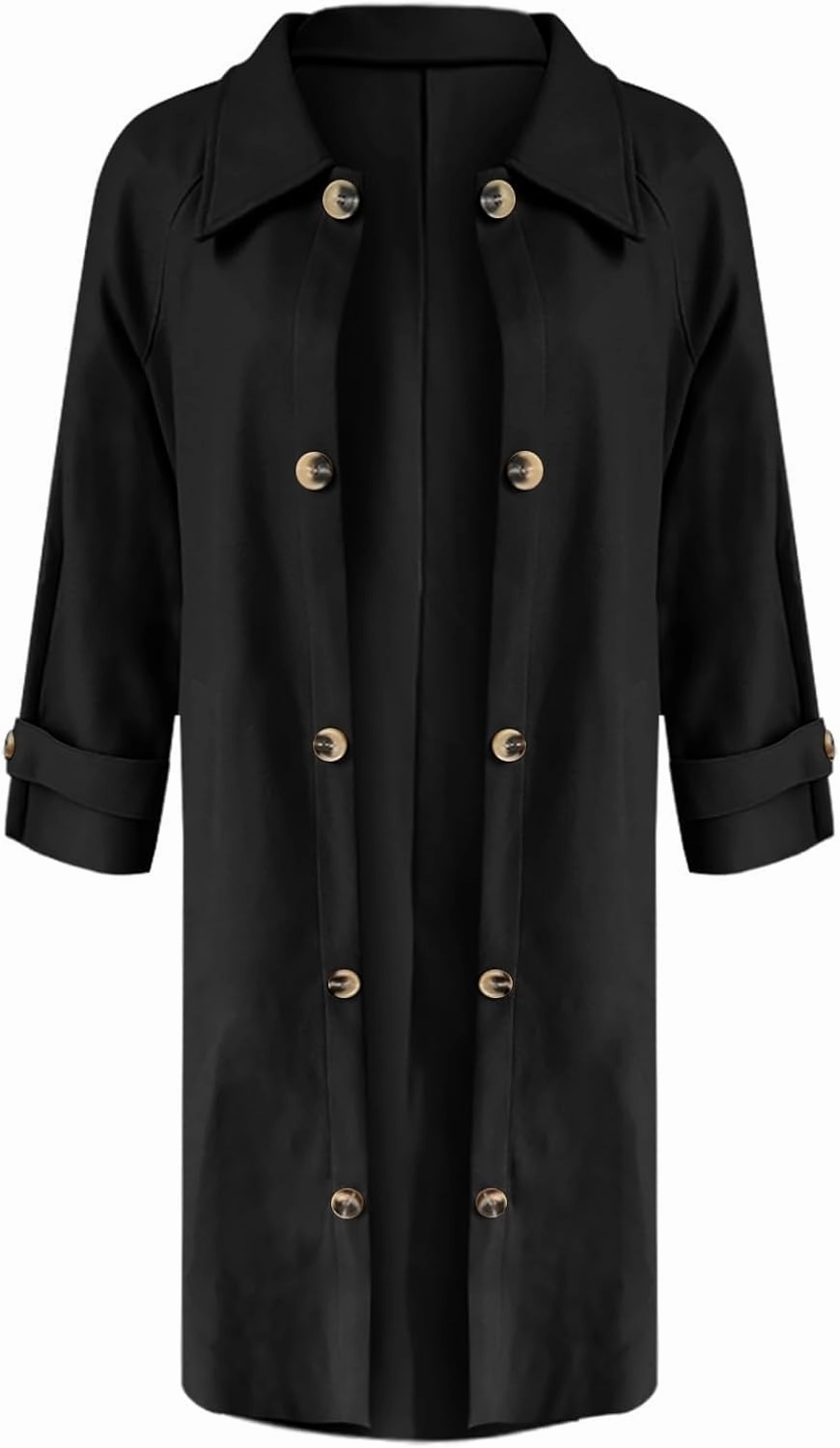 Lightweight Trench Coat Women Jacket Loose Fitting Warm Winter Outwear Fashion Lapel Jacket Coats Short Trench Coat