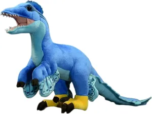 lilizzhoumax Microraptor Plush Toy - Blue Microraptor Realistic Stuffed Animal, Soft Plush Stuffed Animal, 18 Inch Long Realistic Toy, Stuffed PP Cotton, Gifts for Boys and Girls, Home Decor