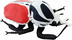 lilizzhoumax Goliathus Regius Stuffed Animal,Cute Royal Goliath Beetle Plush,Super Soft Plush, Beetle Toy,Girl Toys,Gift for Kids,Home Decor(Red 11 inch Long)