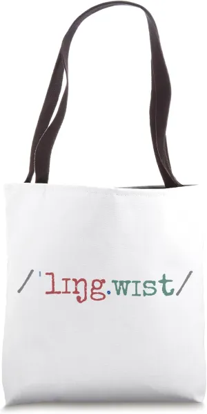 Linguist - International Phonetic Alphabet IPA Spelling Tote Bag