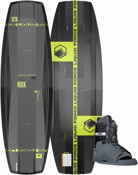 Liquid Force 2025 RDX 146cm Wakeboard w/ Transit Size 12-15 Wakeboard Bindings Package