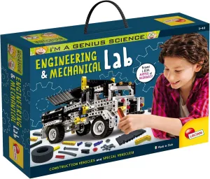 Lisciani I'm a Genius Science Super Laboratory of Engineering and Mechanics - Scientific and Educational Kit - Building Machines - For Children from 7 to 12 Years Old