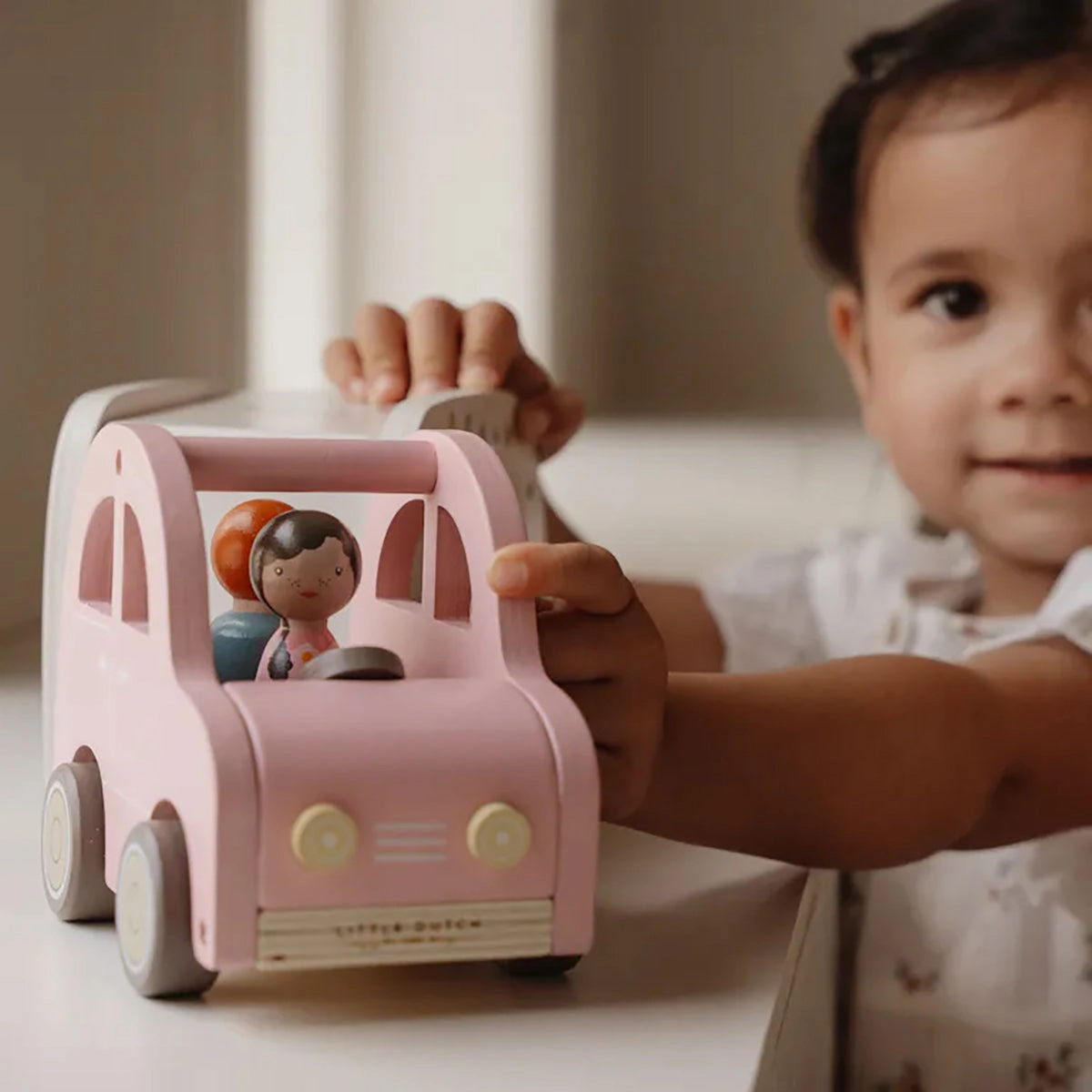 Little Dutch Toy Car with Caravan