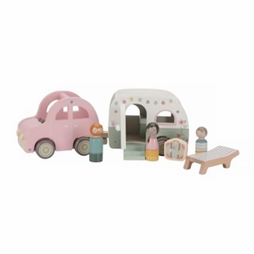 Little Dutch Toy Car with Caravan