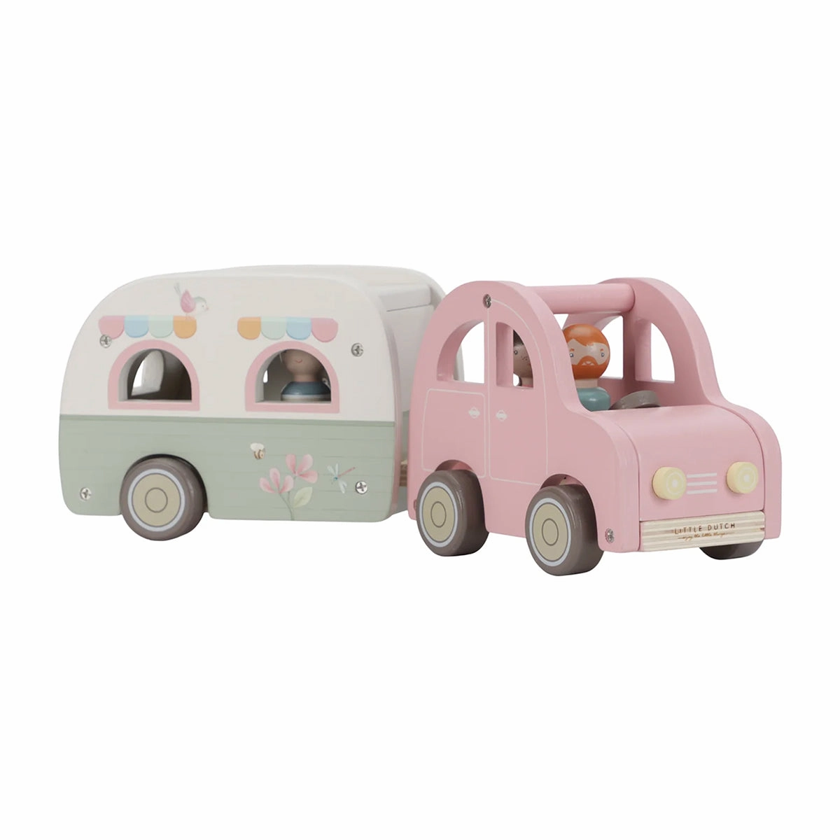 Little Dutch Toy Car with Caravan