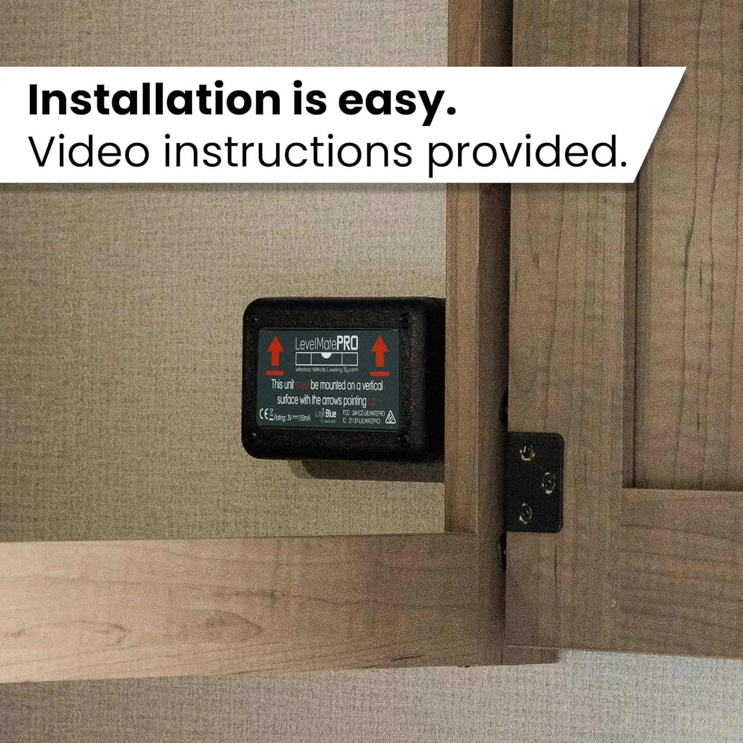 LogicBlue Technology LevelMatePRO Wireless RV Leveling System, Bluetooth Leveler for Campers, Must-Have Accessory for Travel Trailers, Effortless Setup for Phones with App