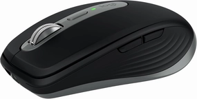 Logitech MX Anywhere 3S for Mac, Compact Wireless Bluetooth Mouse, 8K DPI Any-Surface Tracking, Quiet Clicks, USB C, Wireless Mouse for MacBook Pro, MacBook Air, iMac, iPad - Space Grey