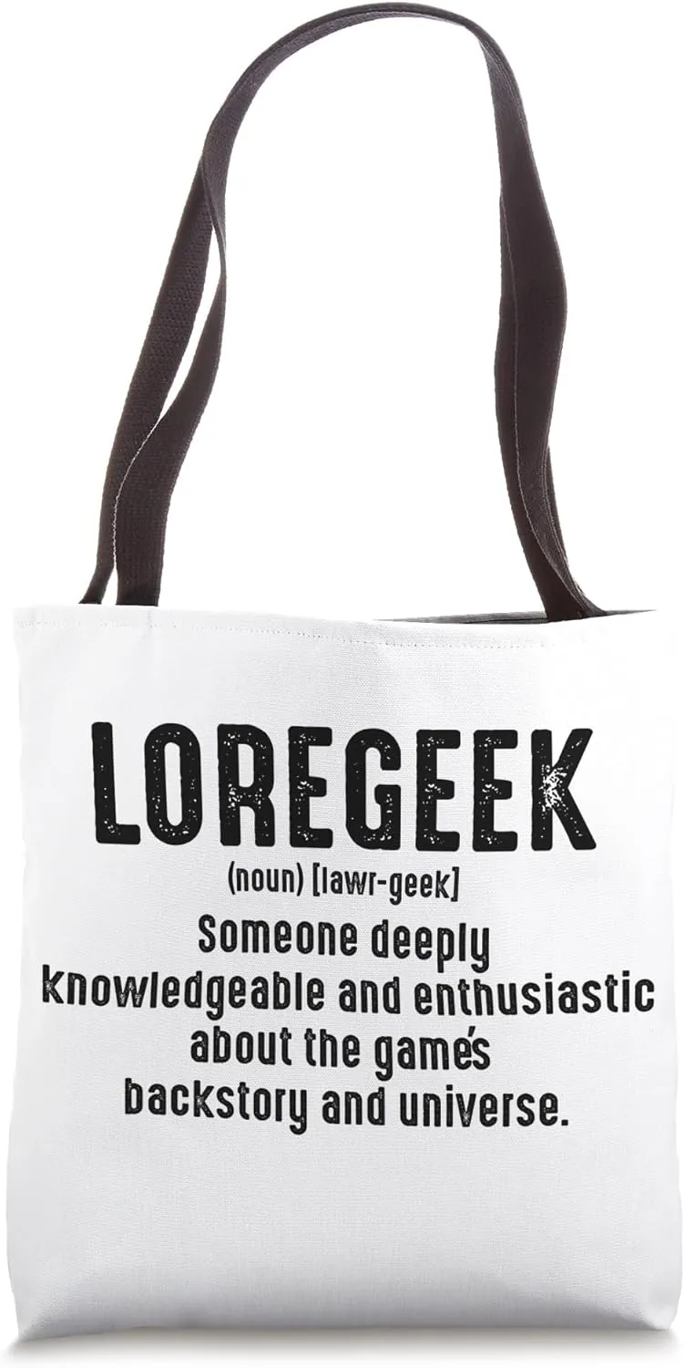 Loregeek someone deeply knowledgeable and enthusiastic about Tote Bag