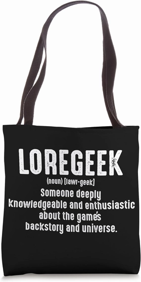 Loregeek someone deeply knowledgeable and enthusiastic about Tote Bag