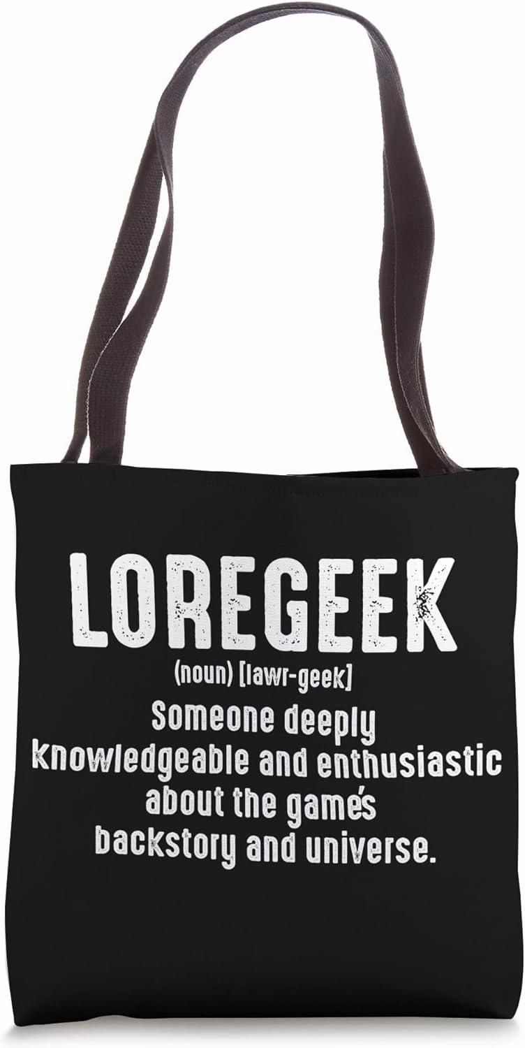 Loregeek someone deeply knowledgeable and enthusiastic about Tote Bag