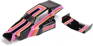 Losi Body & Wing Black Mini JRX2 LOS210027 Car/Truck Bodies Wings & Decals
