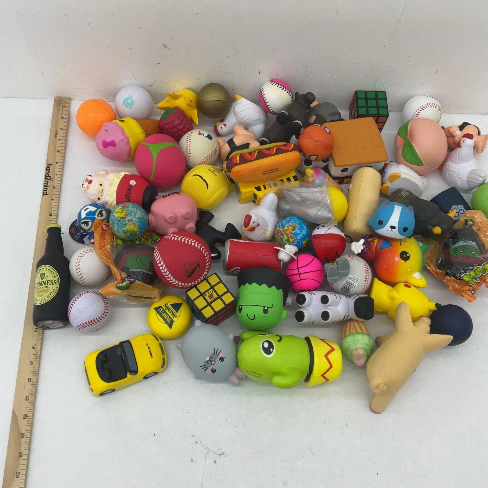 LOT 5 lbs Squishy Soft Foam Stress Ball Fidget Toys Cute Food Animal Figures