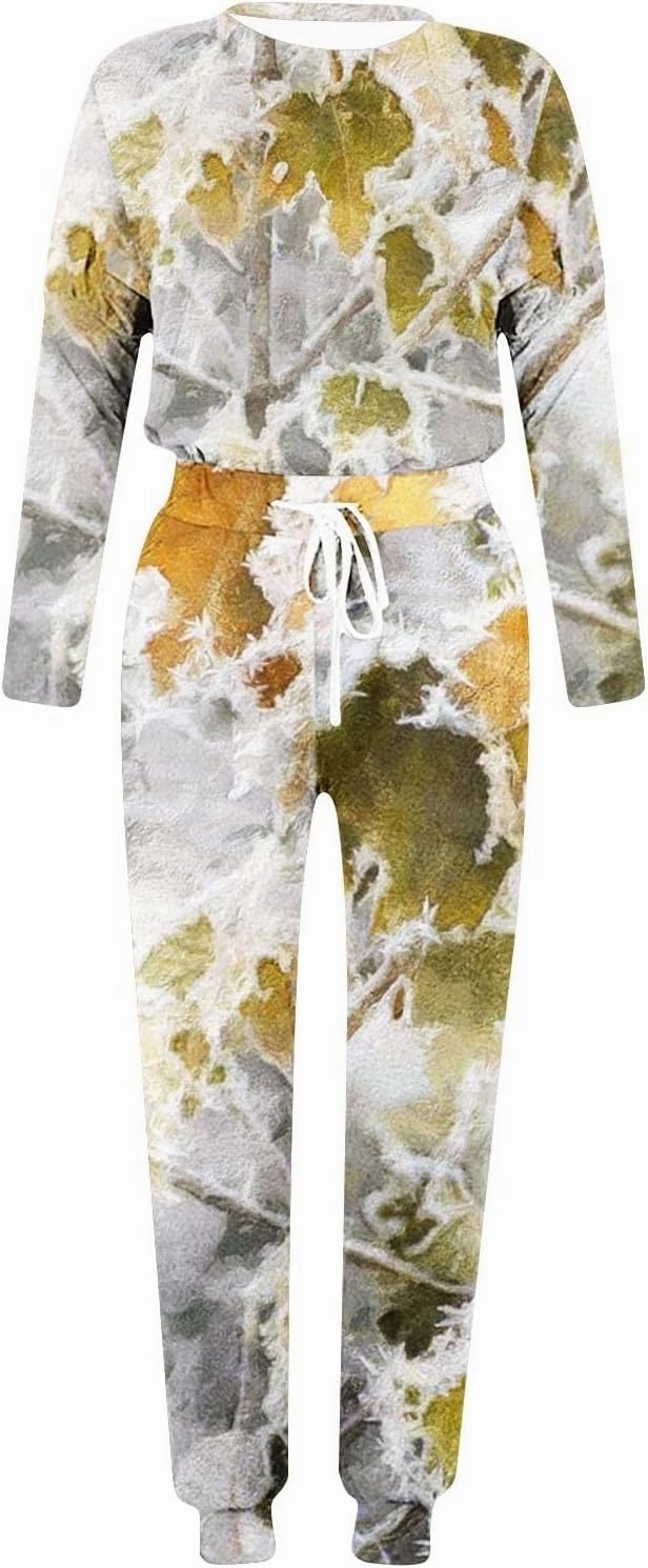 Lounge Sets for Women 2025 Crewneck Pullover Top and Long Pants Tracksuit Half Zip Sweatshirt and Wide Leg Sweatpant