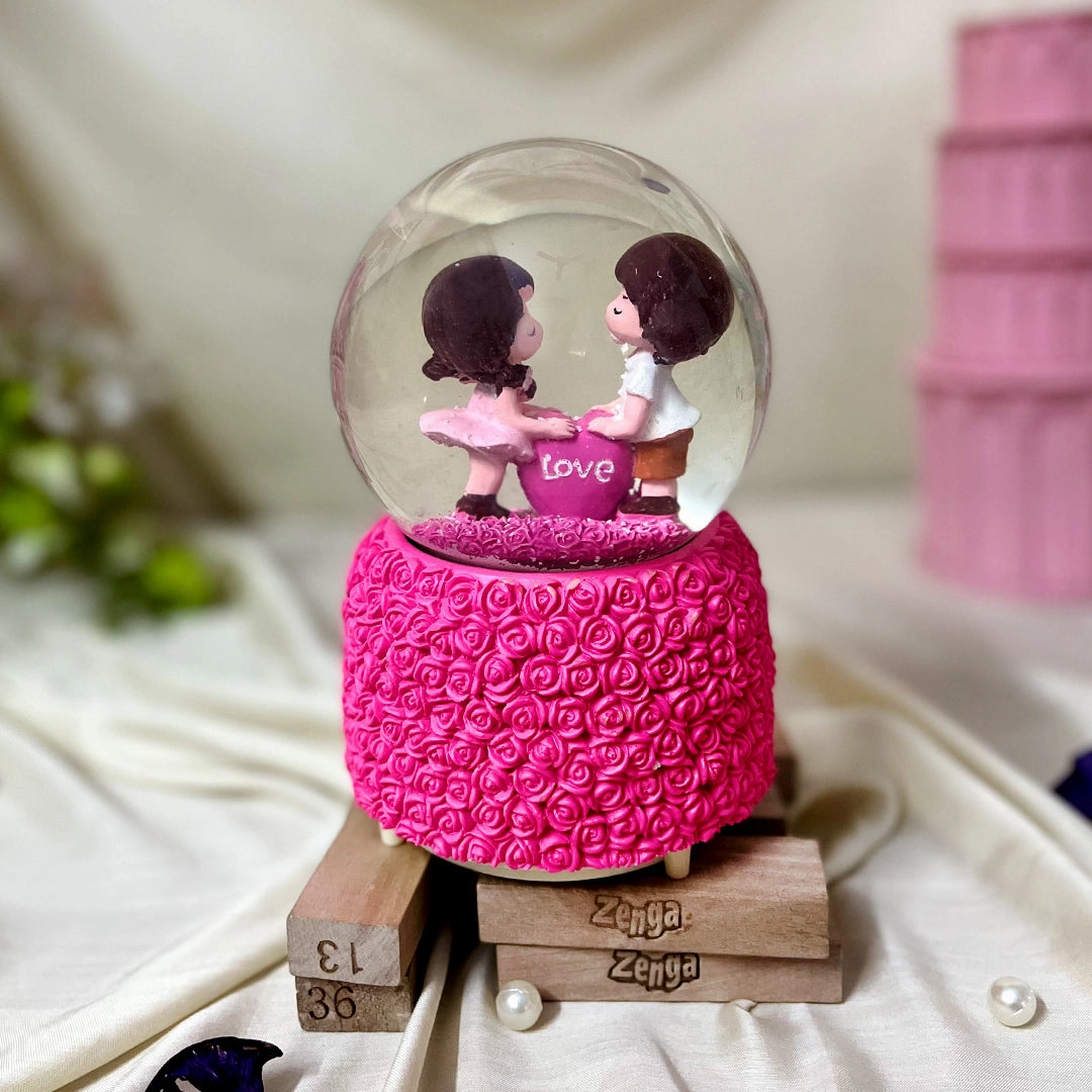 Lovely Couple Musical Crystal Ball: Gift For Couple