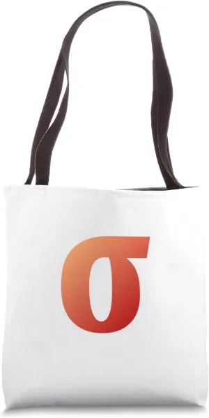Lower Case Sigma - Eighteenth letter of the Greek alphabet Tote Bag