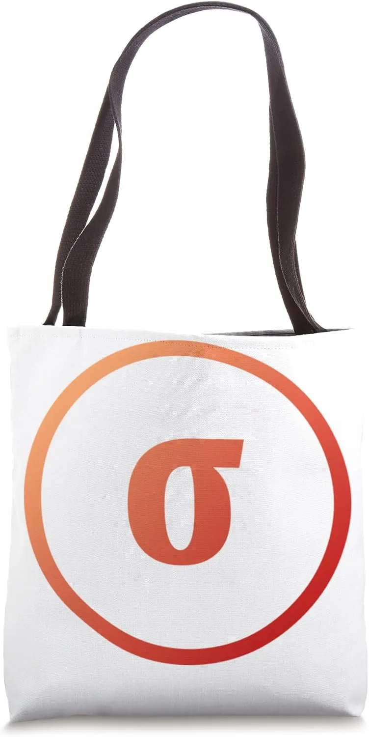 Lower Case Sigma - Eighteenth letter of the Greek alphabet Tote Bag