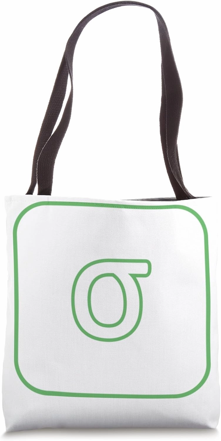 Lower Case Sigma - Eighteenth letter of the Greek alphabet Tote Bag