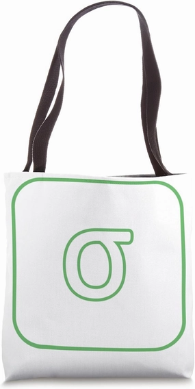 Lower Case Sigma - Eighteenth letter of the Greek alphabet Tote Bag