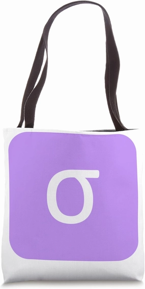 Lower Case Sigma - Eighteenth letter of the Greek alphabet Tote Bag