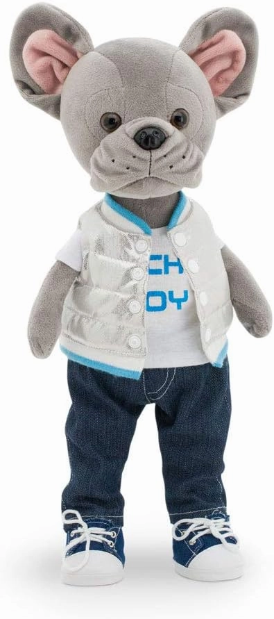 Lucky Maxx: Super Style Stuffed Animal, Dress Up Stuffed Puppy for Kids from 3 Year, Stuffed Animal Dog for Any Dog Lover, Stuffed Toy French Bulldog for Girls and Boys.