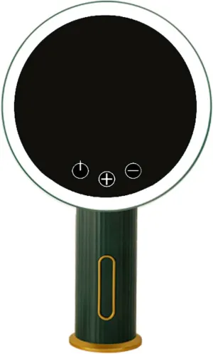 Makeup Mirror With Light, Tabletop Makeup Mirror, With LED Brightness Adjustable Portable USB Rechargeable, Portable Cosmetic Mirror, Dressing Table Makeup Mirror, Round Standing Makeup Mirror Make-up