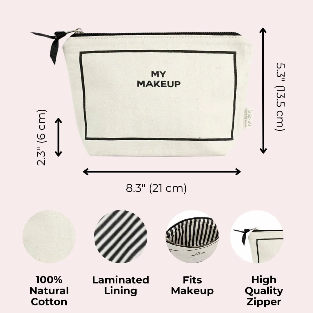 Makeup Bag for Women | Cosmetic Bag Organizer for Girls | Makeup Pouch for Traveling| Toiletry Bags for Women | Make Up Travel Pouches | Cream
