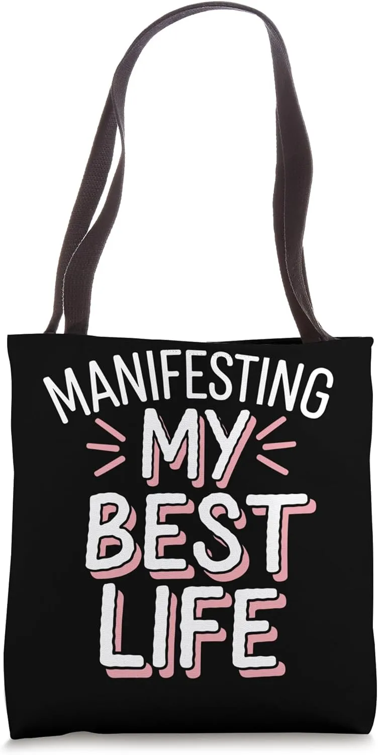 Manifestation Vision Board Goal Setting Dream Big Visualize Tote Bag