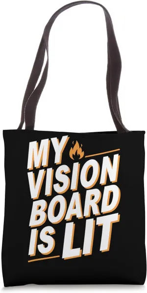 Manifestation Vision Board Goal Setting Dream Big Visualize Tote Bag