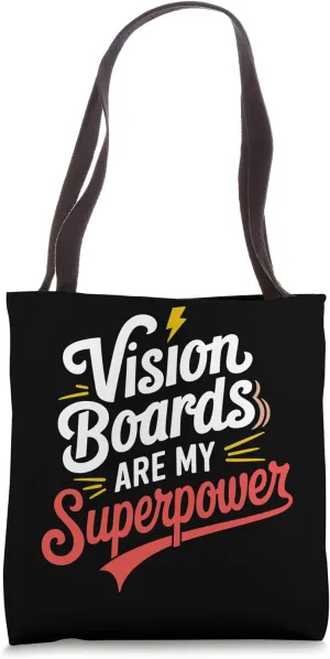 Manifestation Vision Board Goal Setting Dream Big Visualize Tote Bag