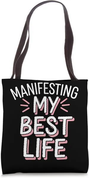 Manifestation Vision Board Goal Setting Dream Big Visualize Tote Bag