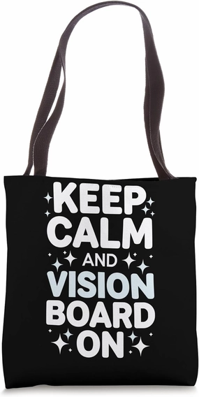 Manifestation Vision Board Goal Setting Dream Big Visualize Tote Bag
