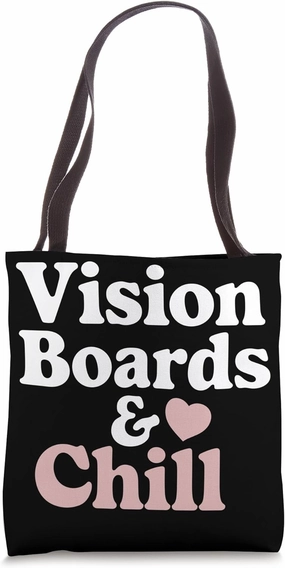Manifestation Vision Board Goal Setting Dream Big Visualize Tote Bag