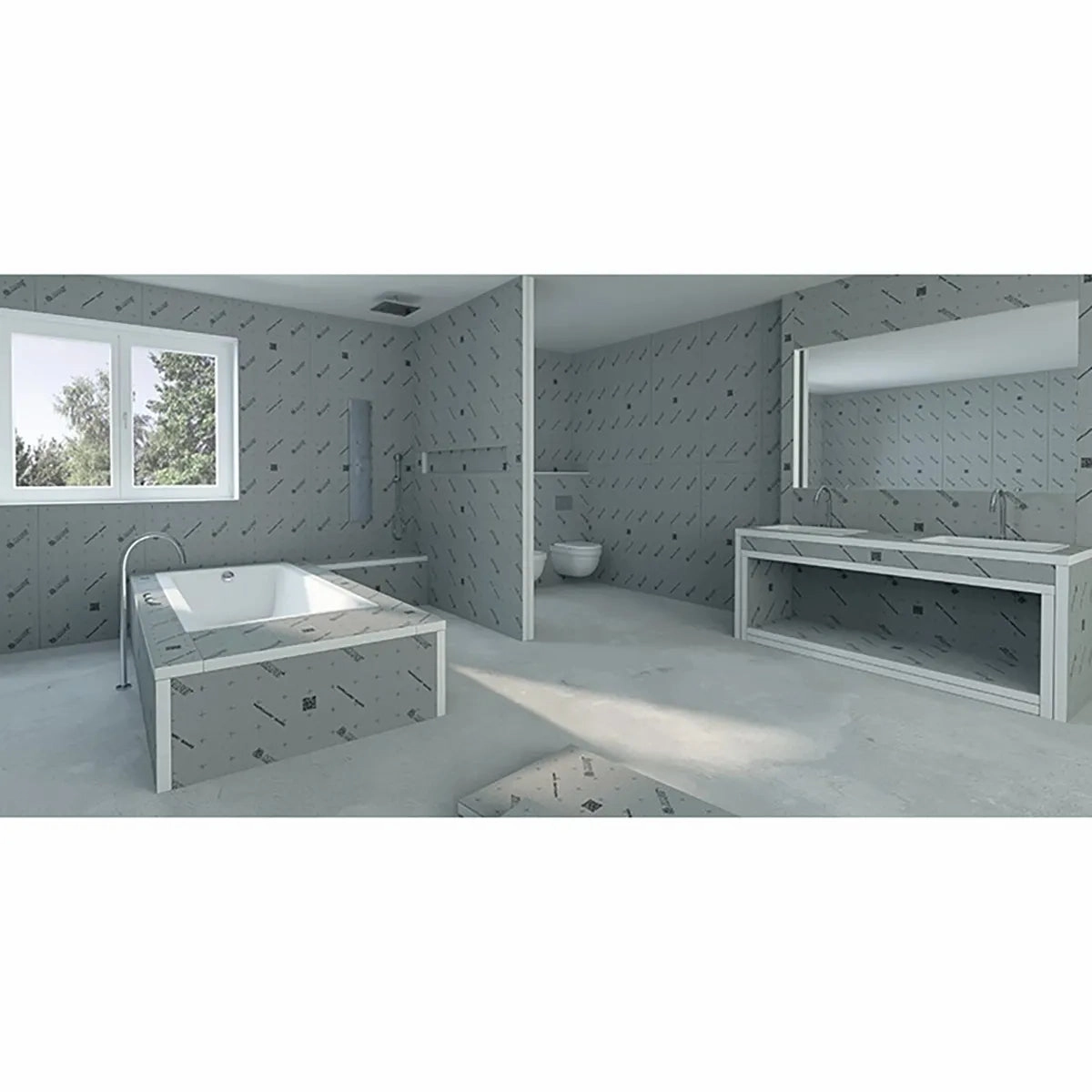 Mapei Mapeguard Board 1/2" x 3' x 5' - 10 Sheet Bundle