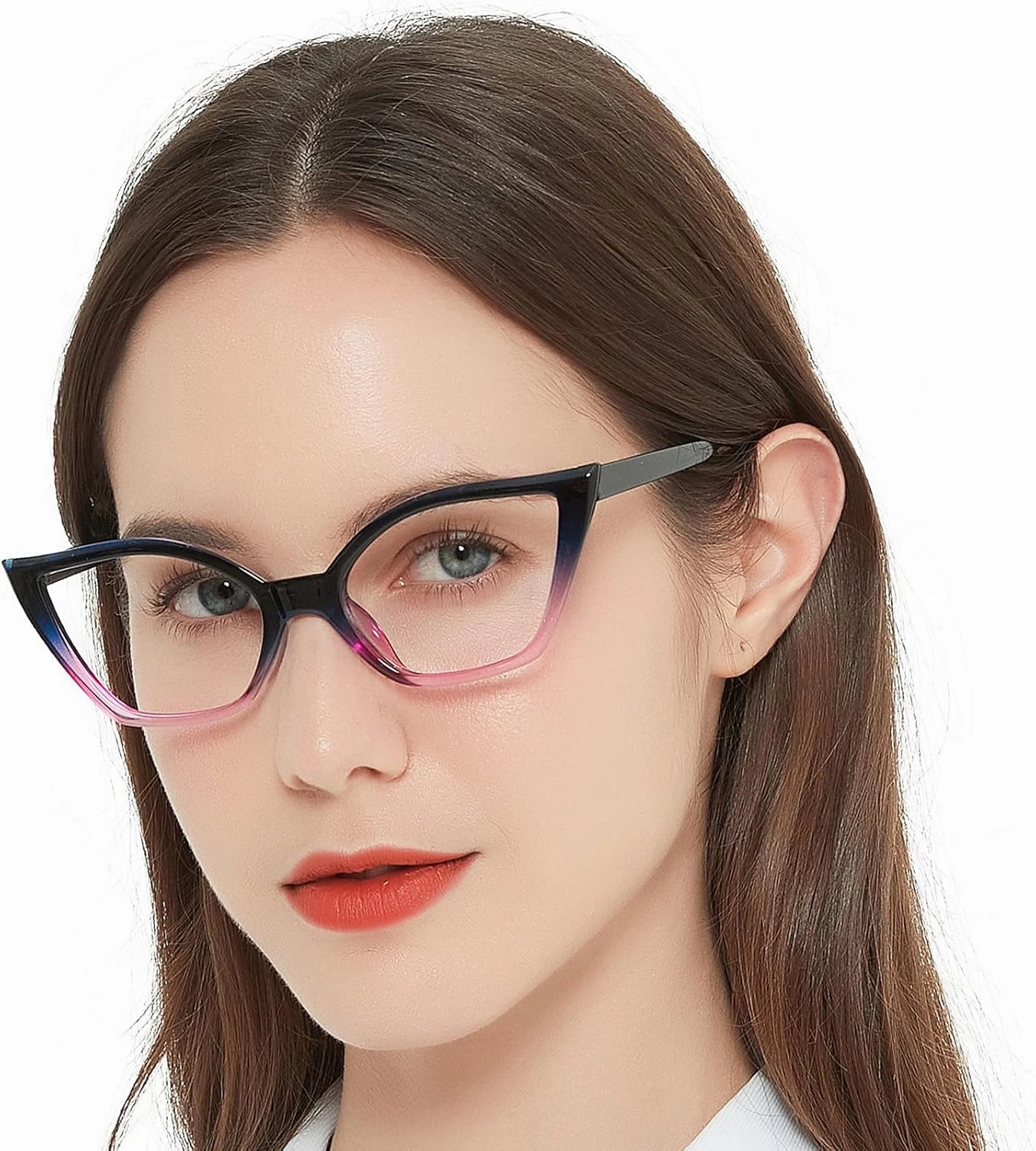 MARE AZZURO Cat Eye Reading Glasses Women Retro Cute Readers 1.0 1.25 1.5 1.75 2.0 2.25 2.5 2.75 3.0 3.5 4.0 5.0 6.0 (Purple, 2.00)